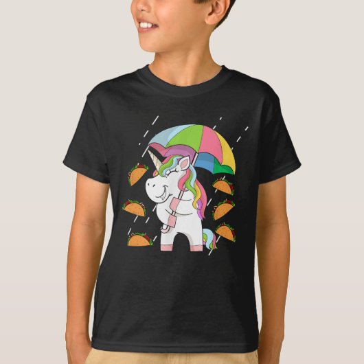 Raining Tacos Unicorn Mexican Cinco de Mayo T-shirt (Voorkant)
