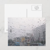 Raining-venster Briefkaart (Voorkant / Achterkant)
