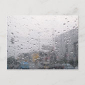 Raining-venster Briefkaart (Voorkant)