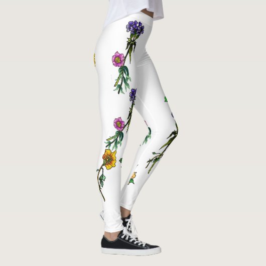 Rainingbloemen Leggings (Rechts)