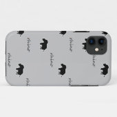 Raino-silhouet Case-Mate iPhone Case (Achterkant (horizontaal))