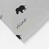 Raino-silhouet Fleece Deken (Hoek)