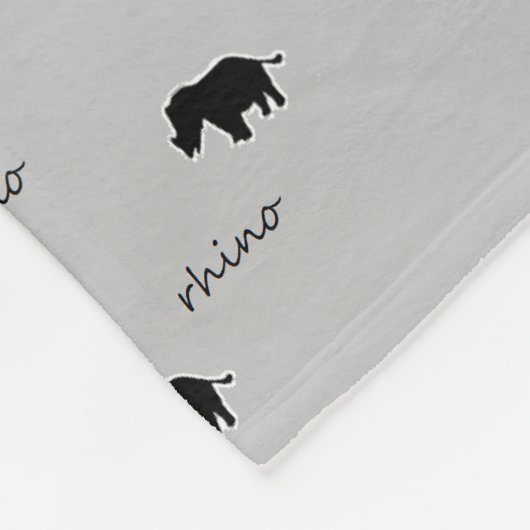 Raino-silhouet Fleece Deken (Hoek)