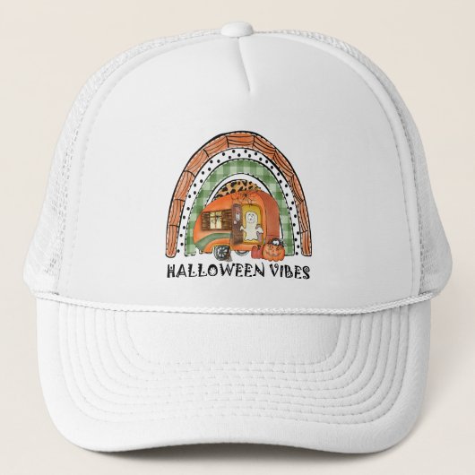 Rainow Halloween Vibes Camper/Trailer Trucker Pet (Voorkant)