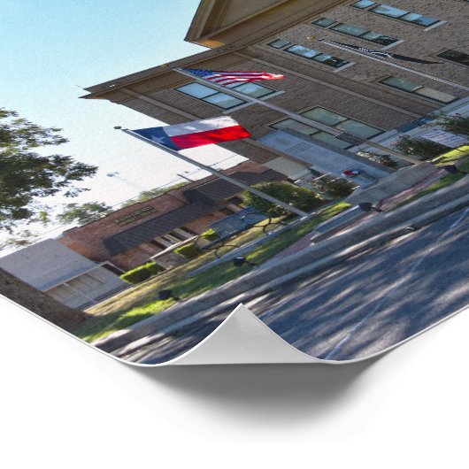 Rains County, Texas, Courthouse Poster (Hoek)