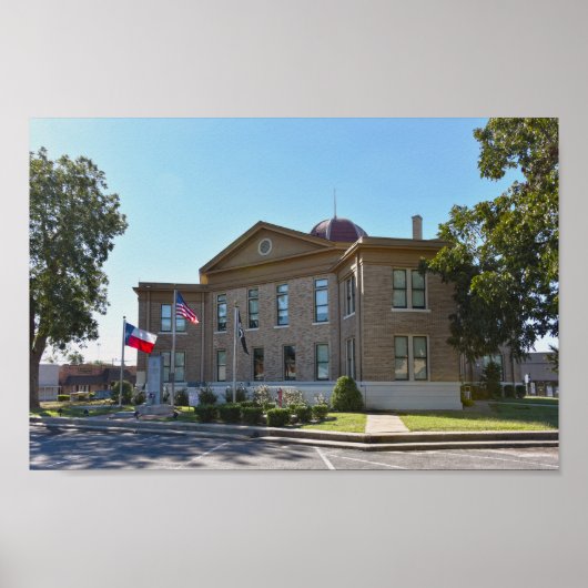 Rains County, Texas, Courthouse Poster (Voorkant)