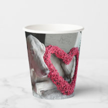 Rain's Love - Weimaraner Dog - Paper Cups