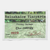 Rainschaduw Vineyards Chardonnay Kitchen Towel Theedoek (Horizontaal)