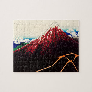 Rainstorm Beneath, Top van Katsushika Hokusai Legpuzzel