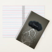Rainstorm in Sepia Dreamweaver Gepersonaliseerd Su Notitieboek (Binnen)