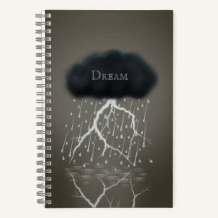 Rainstorm in Sepia Dreamweaver Gepersonaliseerd Su Notitieboek