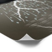 Rainstorm in Sepia Dreamweaver Gepersonaliseerd Su Poster (Hoek)