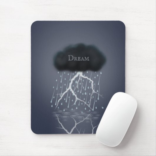 Rainstorm in Surreal Dream World gepersonaliseerd Muismat (Met muis)