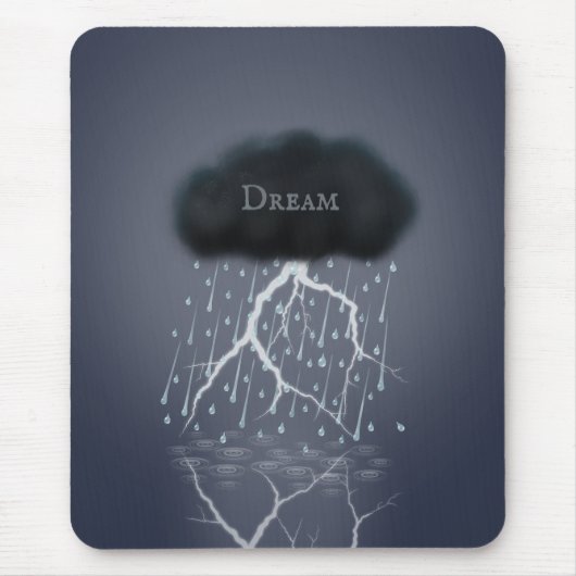 Rainstorm in Surreal Dream World gepersonaliseerd Muismat (Voorkant)
