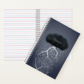 Rainstorm in Surreal Dream World gepersonaliseerd Notitieboek (Binnen)