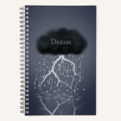Rainstorm in Surreal Dream World gepersonaliseerd Notitieboek (Voorkant)
