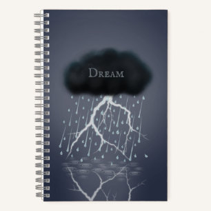 Rainstorm in Surreal Dream World gepersonaliseerd Notitieboek
