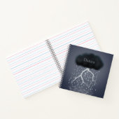 Rainstorm in Surreal Dream World gepersonaliseerd Notitieboek (Binnen)