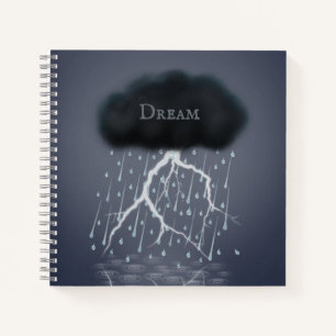 Rainstorm in Surreal Dream World gepersonaliseerd Notitieboek