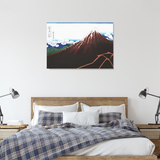 Rainstorm onder de top canvas afdruk (Insitu (Slaapkamer))