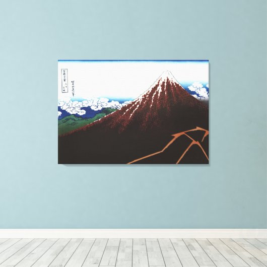 Rainstorm onder de top canvas afdruk (Insitu (Houten vloer))