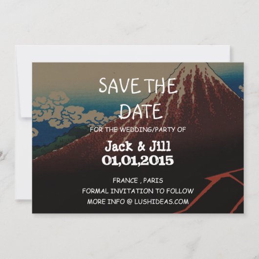 Rainstorm onder de top save the date (Voorkant)