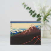 Rainstorm onder de top (van Hokusai) Briefkaart (Staand voorkant)