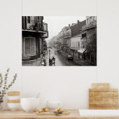 Rainswept Royal Street New Orleans Art Print (Keuken)
