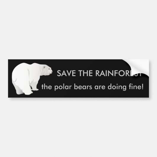 Rainwoud of Polaire Beren? Bumpersticker (Voorkant)
