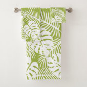 Rainwoud Patroon met groene palmen Bad Handdoek (Insitu)