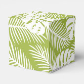 Rainwoud Patroon met groene palmen Bedankdoosjes (Achterkant)