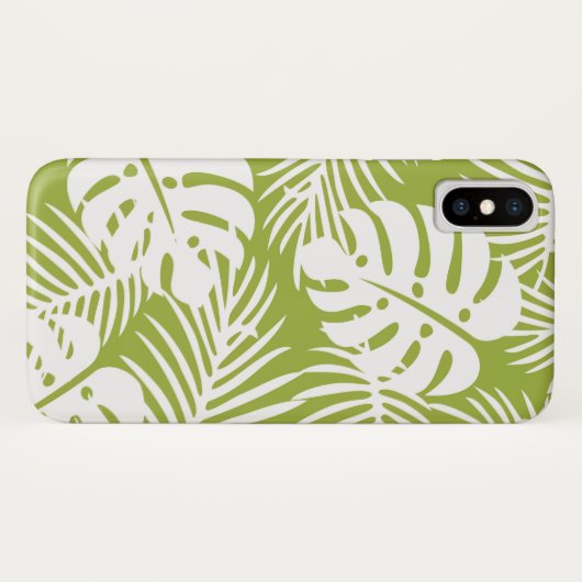 Rainwoud Patroon met groene palmen Case-Mate iPhone Case (Achterkant (horizontaal))