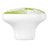 Rainwoud Patroon met groene palmen Keramische Knop (Zijkant)