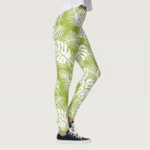 Rainwoud Patroon met groene palmen Leggings (Rechts)