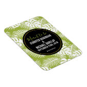 Rainwoud Patroon met groene palmen Magneet (Rechterzijde)