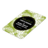 Rainwoud Patroon met groene palmen Magneet (Linkerzijde)