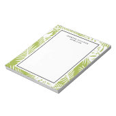 Rainwoud Patroon met groene palmen Notitieblok (Linkerzijde)