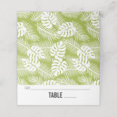 Rainwoud Patroon met groene palmen Plaatskaartje (Buitenkant ongevouwen)