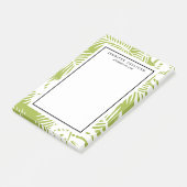 Rainwoud Patroon met groene palmen Post-it® Notes (Schuin)
