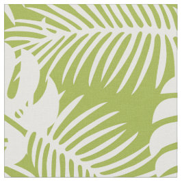 Rainwoud Patroon met groene palmen Stof