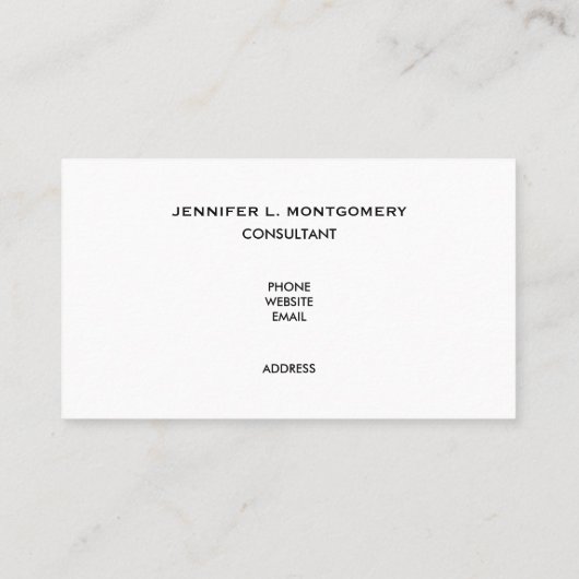 Rainwoud Patroon met groene palmen Visitekaartje (Achterkant)