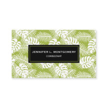 Rainwoud Patroon met groene palmen