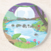 Rainwoud Zandsteen Onderzetter (Voorkant)