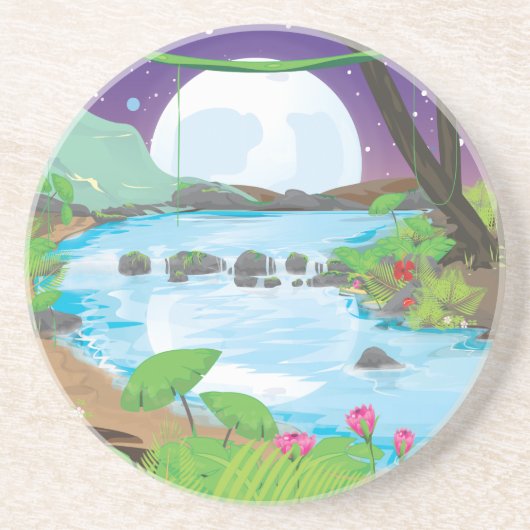 Rainwoud Zandsteen Onderzetter (Voorkant)