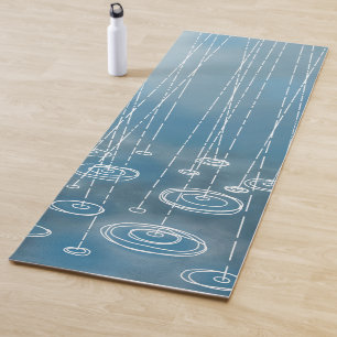 Rainy Blue Weather Yogamat