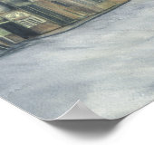 Rainy City Woman Waterverf Poster (Hoek)