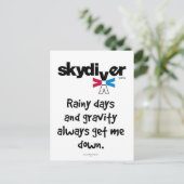 Rainy Dagen en Zwaartekracht Briefkaart (Staand voorkant)