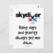 Rainy Dagen en Zwaartekracht Briefkaart (Voorkant / Achterkant)