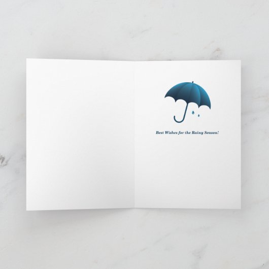 Rainy Day Adventure-Wenskaart Feestdagen Kaart (Binnen)