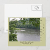 Rainy day Along the Delaware River Briefkaart (Voorkant / Achterkant)